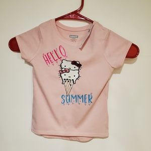 *FREE SHIP*Hello kitty so 2T handmade vinyl shirt